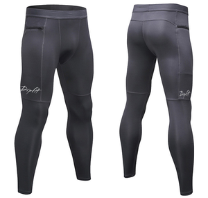 DRPfit for HIM Fitness Compression Tights w/pocket-Gray