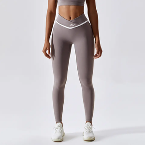 DRPfit for HER Yoga Pant w/white strip-Gray