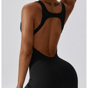 DRPfit for HER Flared Leg Bodysuit-Black
