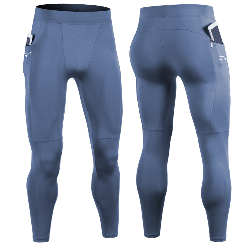 DRPfit for HIM Compression Tights w/pocket-Blue