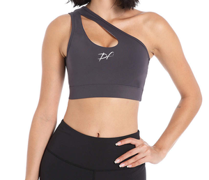 DRPfit for HER One Shoulder Bra-Gray