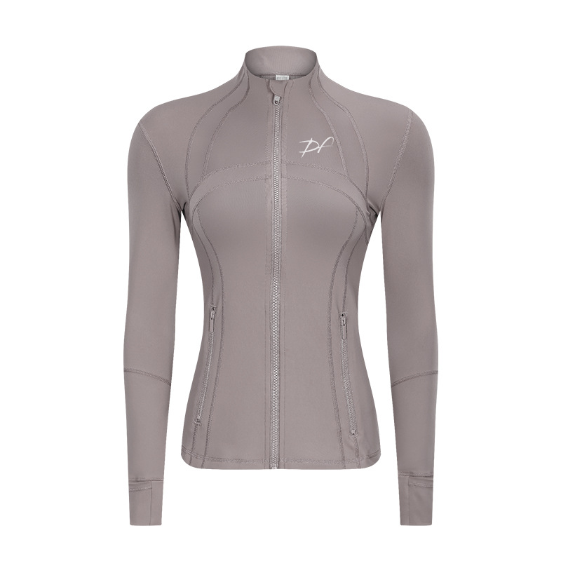 DRPfit for HER Thumb Hole Fitness Jacket-Gray