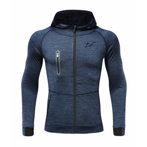 DRPfit for HIM Fitted Jacket with Hoodie-Blue