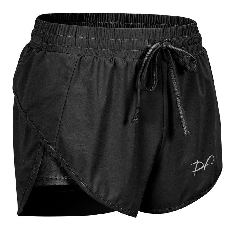 DRPfit for HER 2 in 1 Fitness Shorts w/pocket-Black