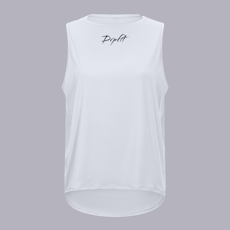 DRPfit for HER Sleeveless Fitness Shirt-White