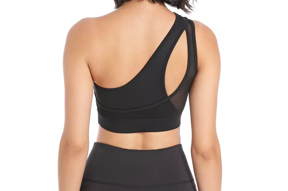 DRPfit for HER One Shoulder Bra-Black